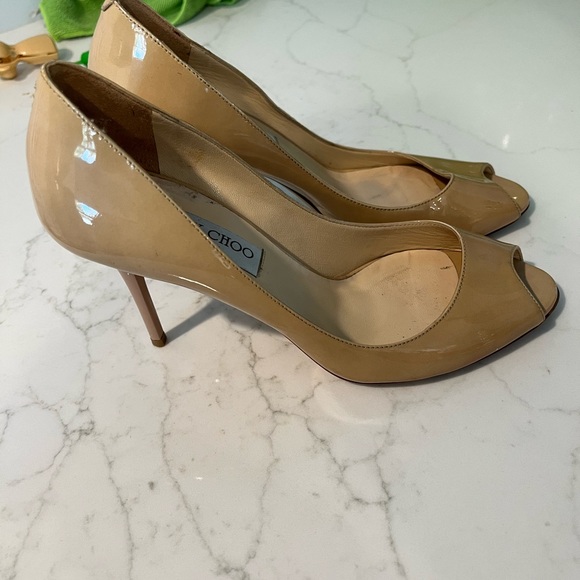 Jimmy choo peep toe patent leather heel - Picture 5 of 7